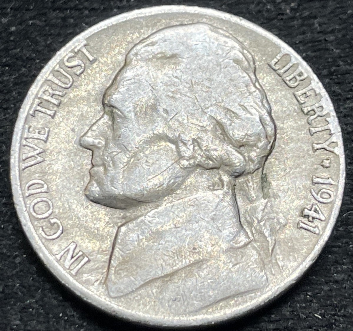 1941-S nickel Large S variety compared to standard Small S mint mark showing size and weight difference